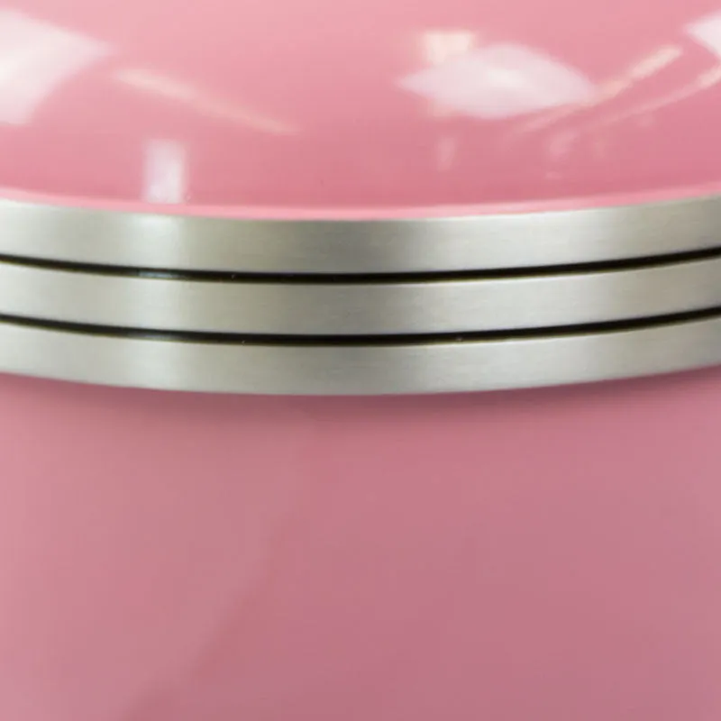 Pink Banded Cremation Urn In Large