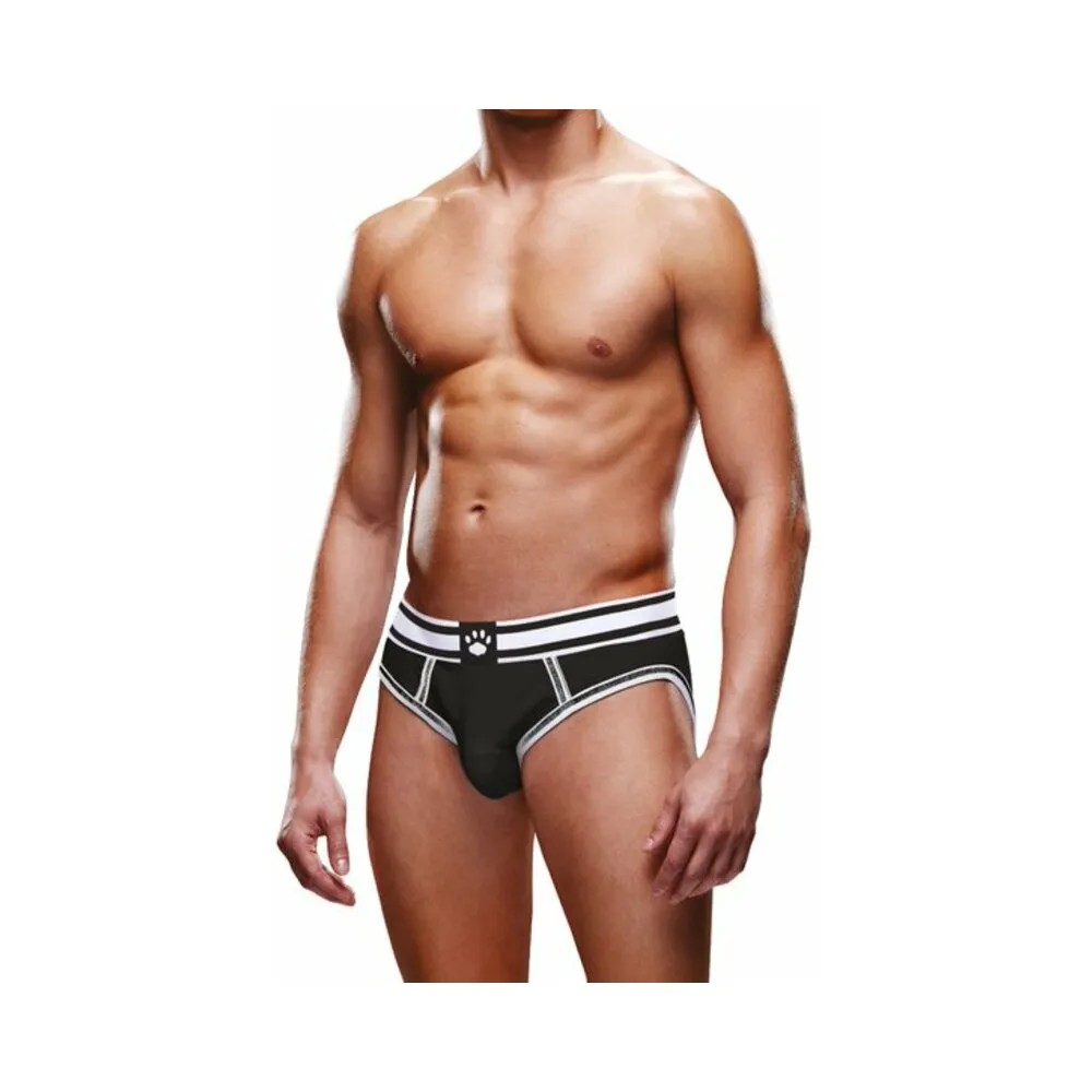 Prowler Open Brief Black/White XL