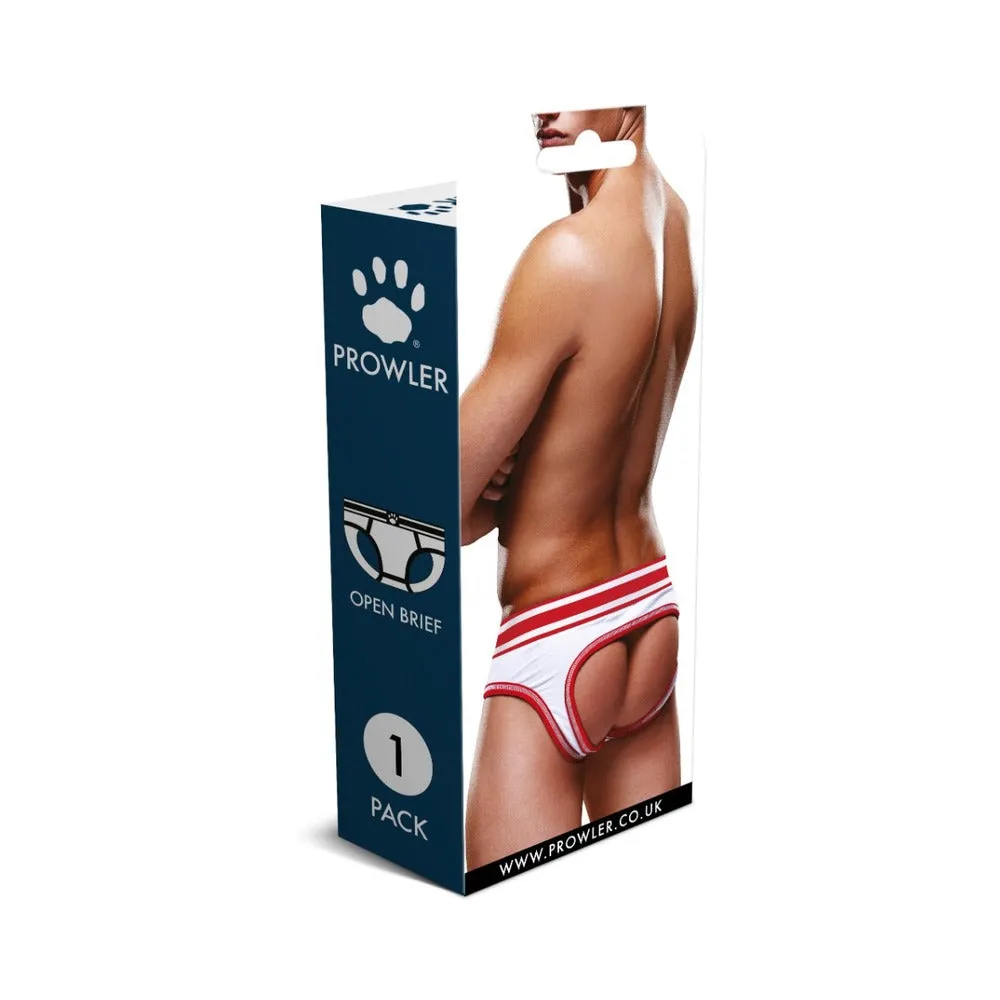 Prowler Open Brief White/Red S