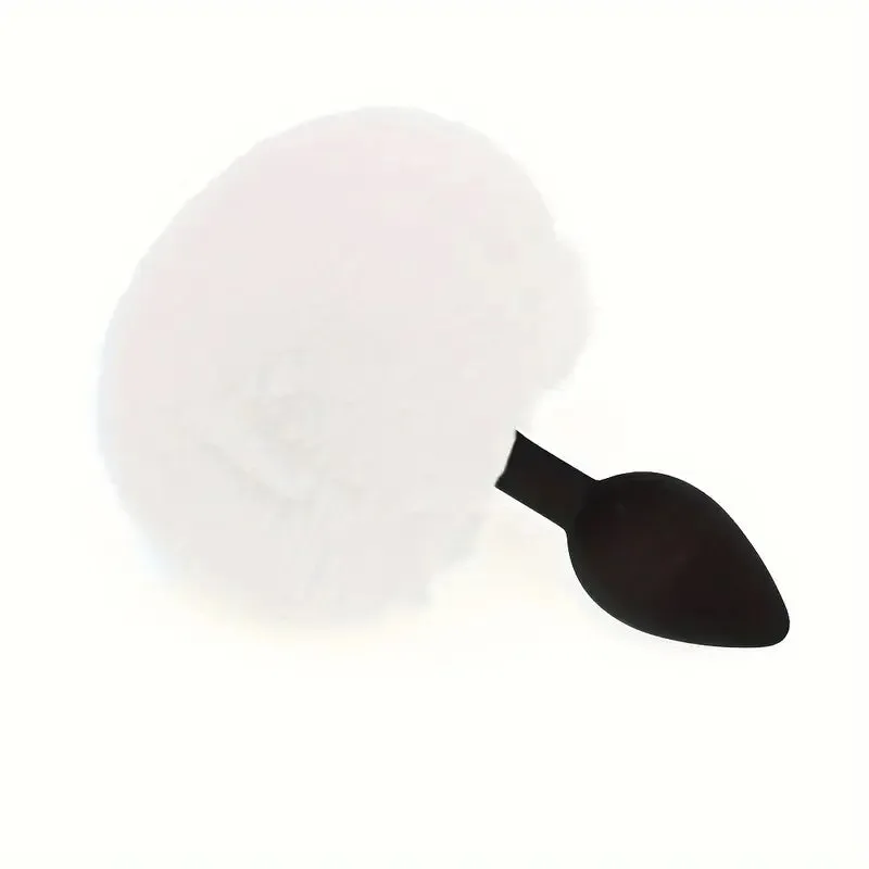 Rabbit Tail Design Three Sizes Five Colors Waterproof Butt Plug For Adults