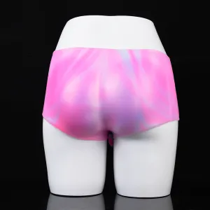 Realistic Strapon Dildo Box Briefs - Mixed Pink Silicone Anal Dildos Lesbian Couple Sex Toys