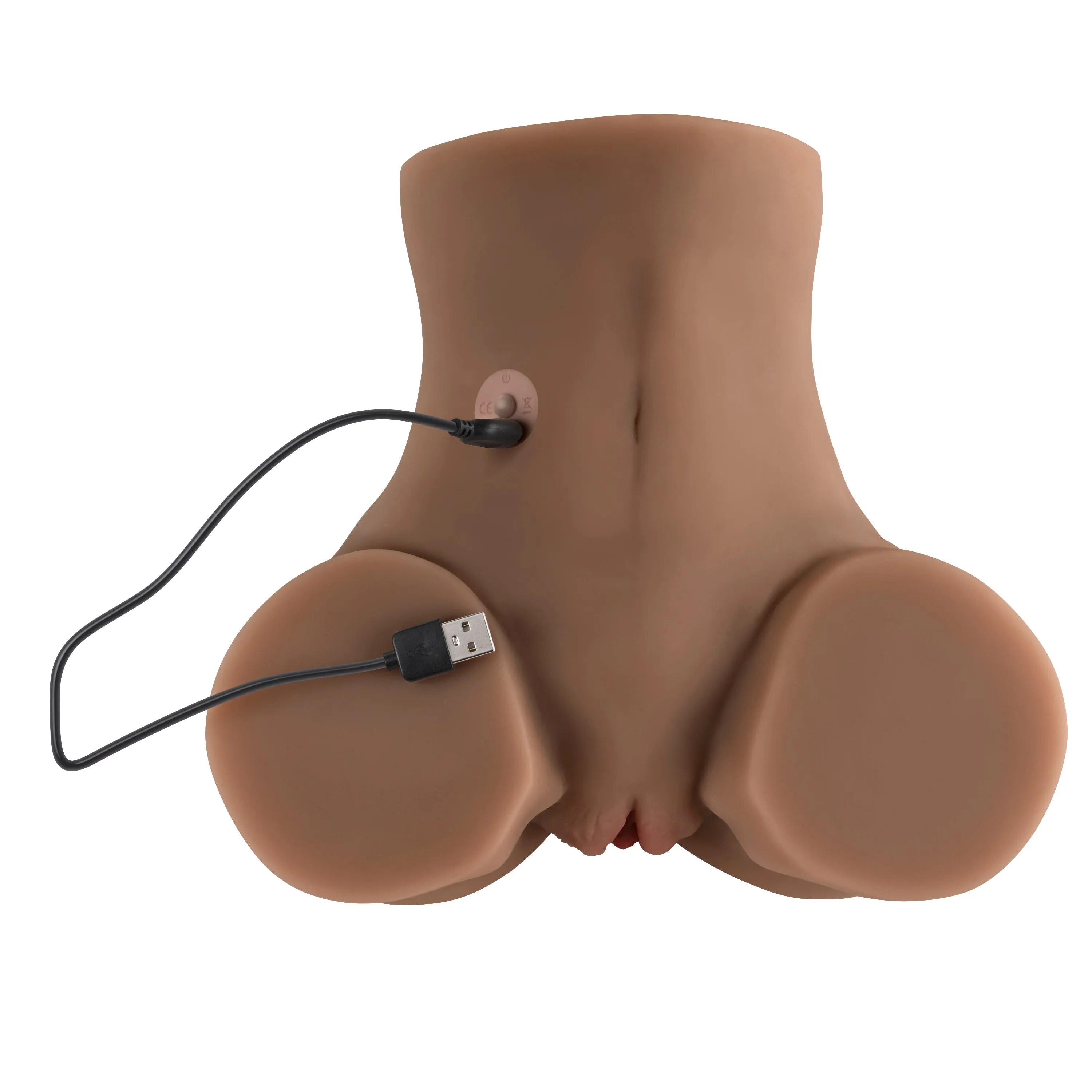 Rear Beauty - Life Like Vibrating Sucking Stroker - Dark