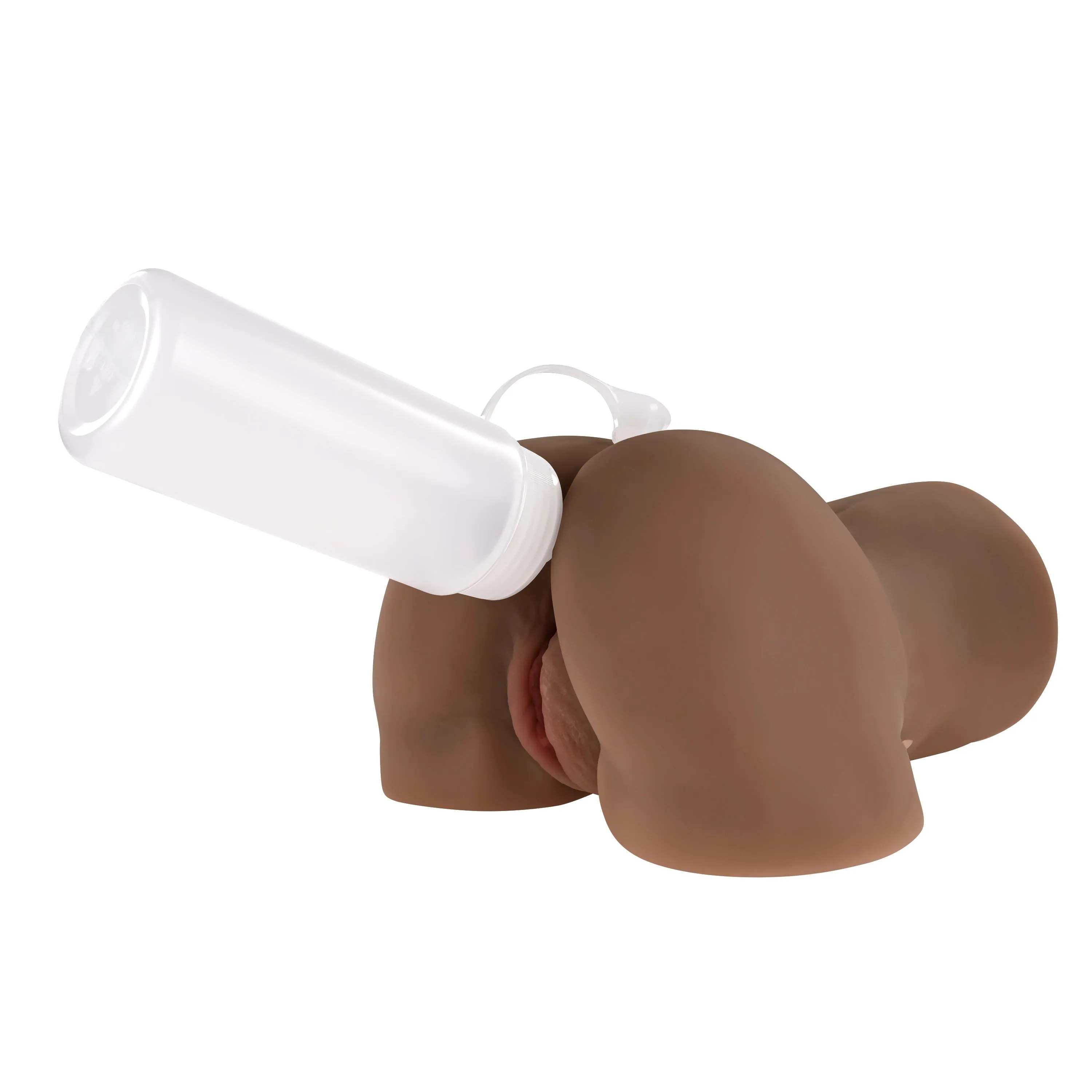 Rear Beauty - Life Like Vibrating Sucking Stroker - Dark