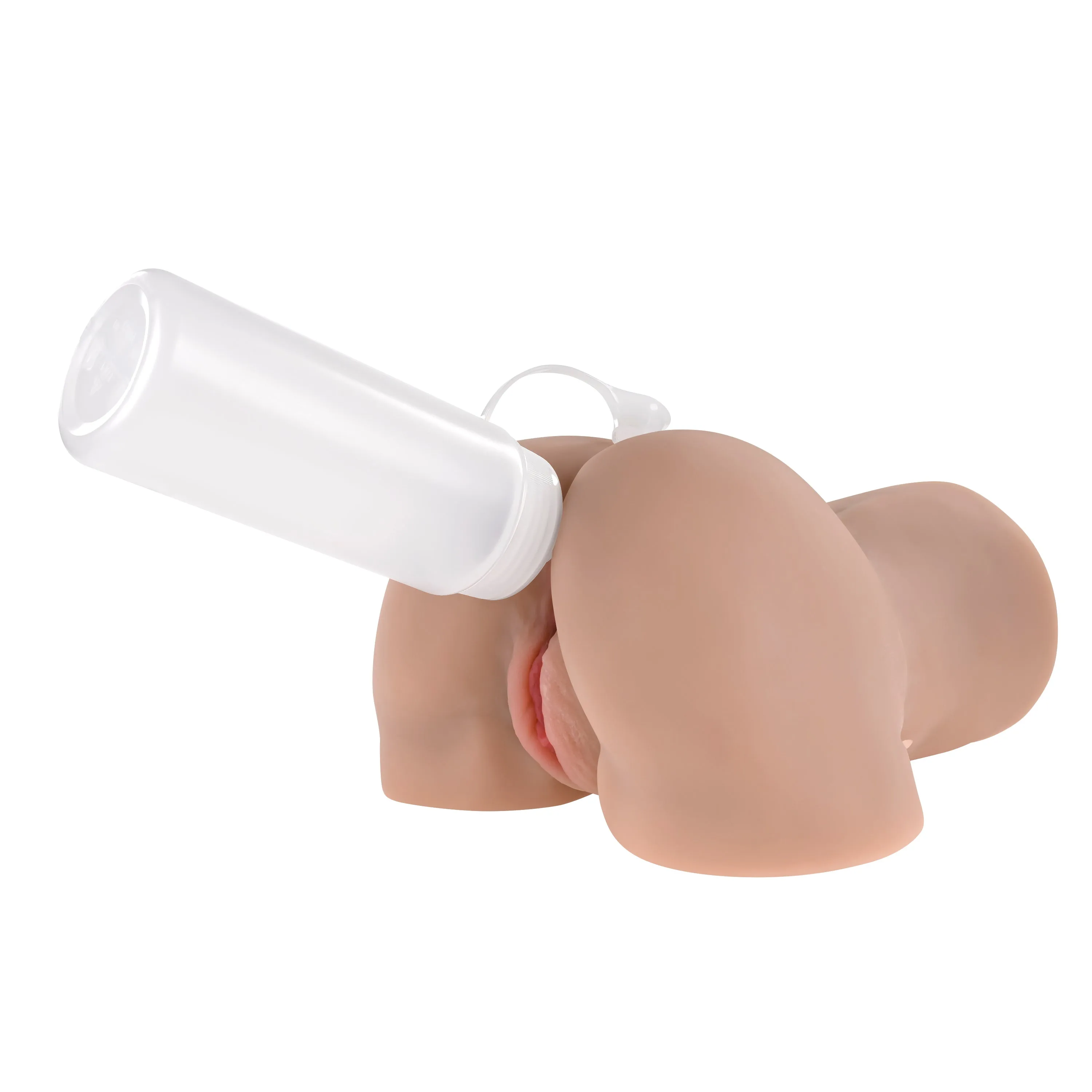 Rear Beauty - Life Like Vibrating Sucking Stroker - Light