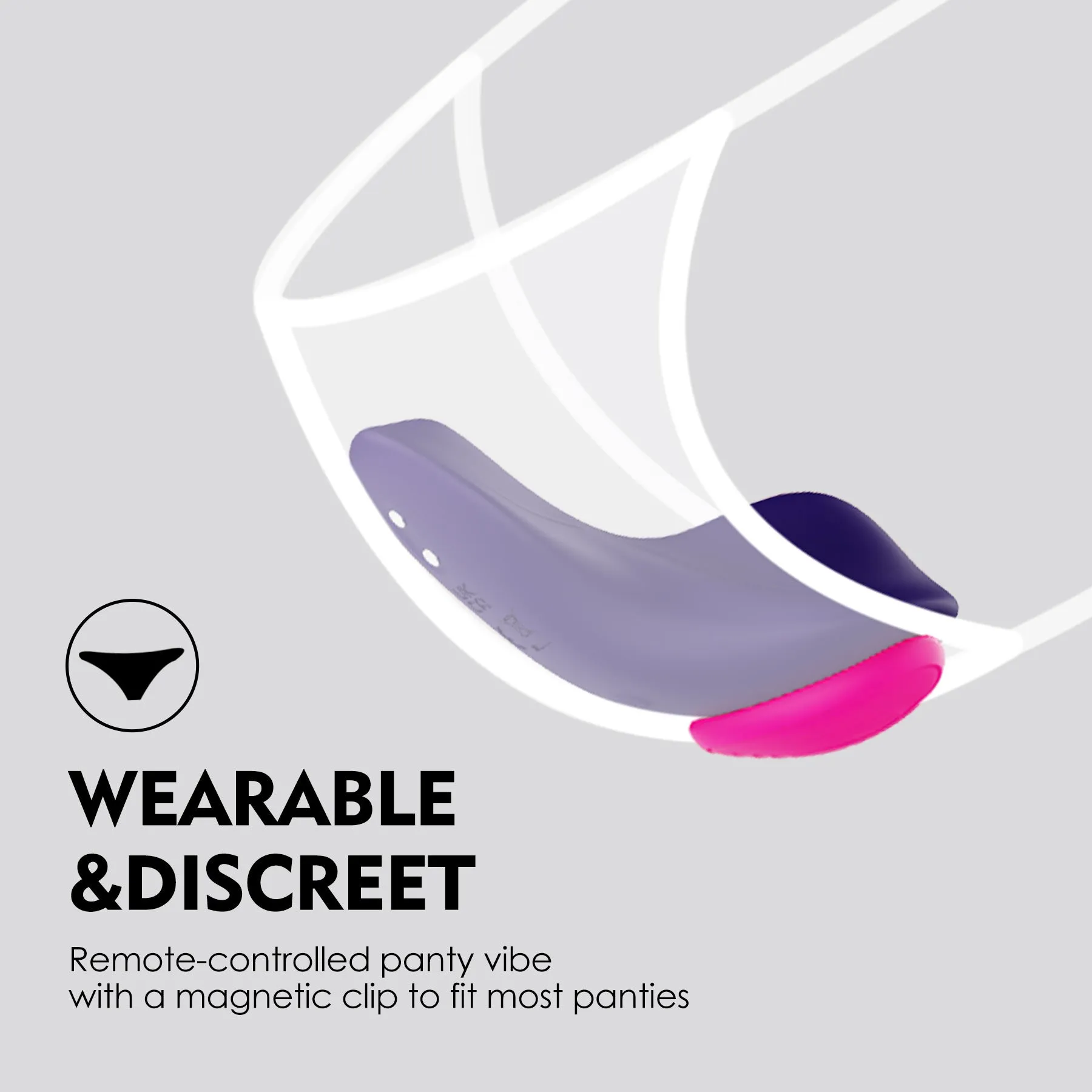 Remote Control Panty Vibrator - Wearable Clit Stimulator Heartring Magnetic Female Sex Toys