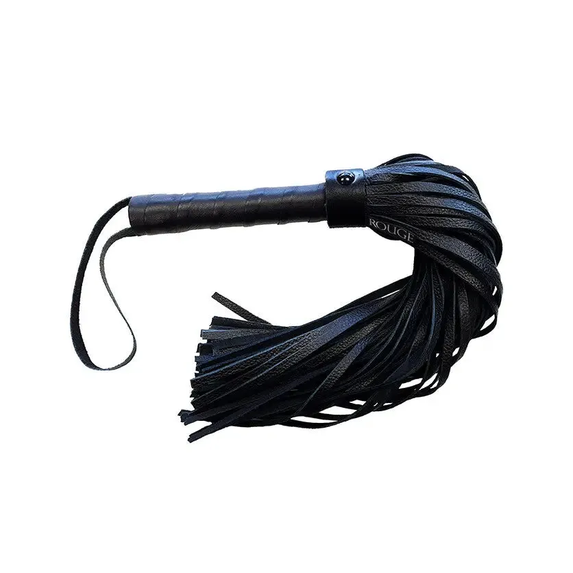 Rouge Garments Leather Black Bondage Flogger for Bdsm Couples