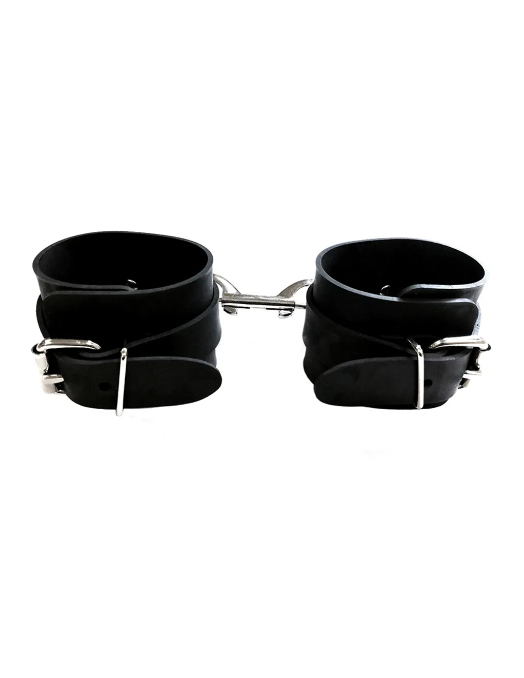 Rouge Rubber Wrist Cuffs