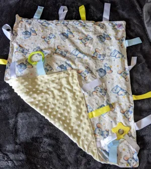 Royal Elephant Cuddle Sensory Security Blanket Toys