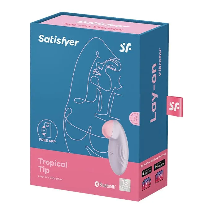 Satisfyer - Tropical Tip App-Controlled Lay On Clitoral Vibrator