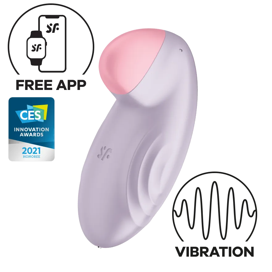 Satisfyer - Tropical Tip App-Controlled Lay On Clitoral Vibrator