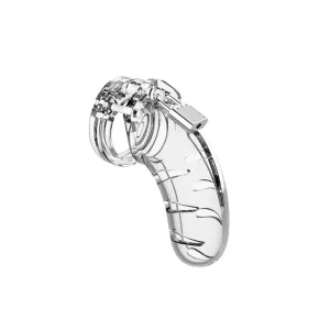 Shots Toys 4.5 Inch Clear Chastity Cage with Padlock