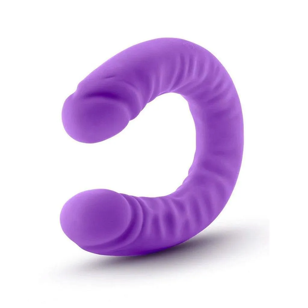 Silicone Double Dong Dildo. 18 inch. Purple