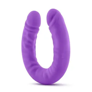 Silicone Double Dong Dildo. 18 inch. Purple