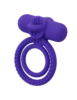 Silicone Rechargeable Dual Climaxer Vibrating Ring