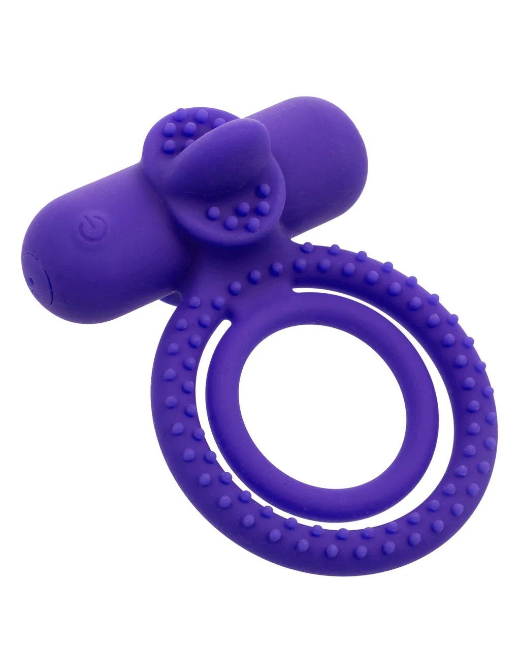 Silicone Rechargeable Dual Climaxer Vibrating Ring