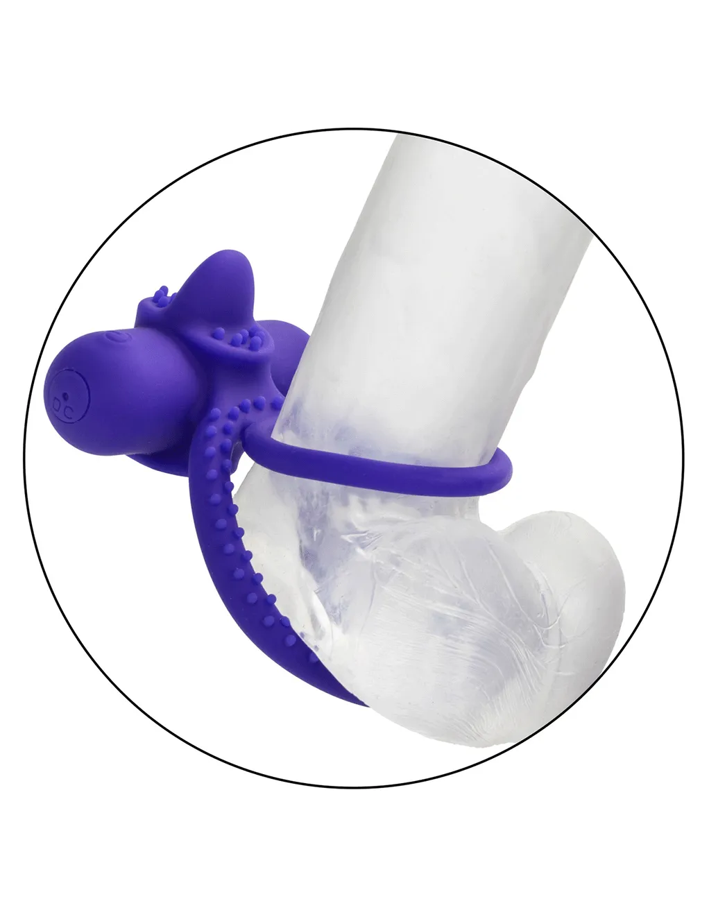 Silicone Rechargeable Dual Climaxer Vibrating Ring