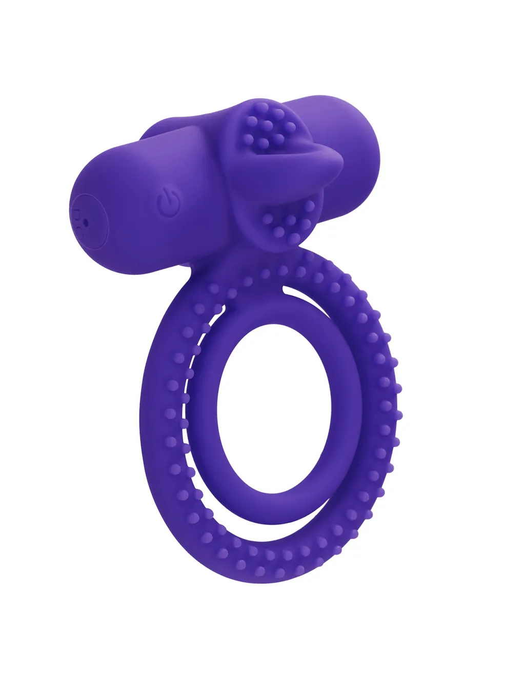 Silicone Rechargeable Dual Climaxer Vibrating Ring