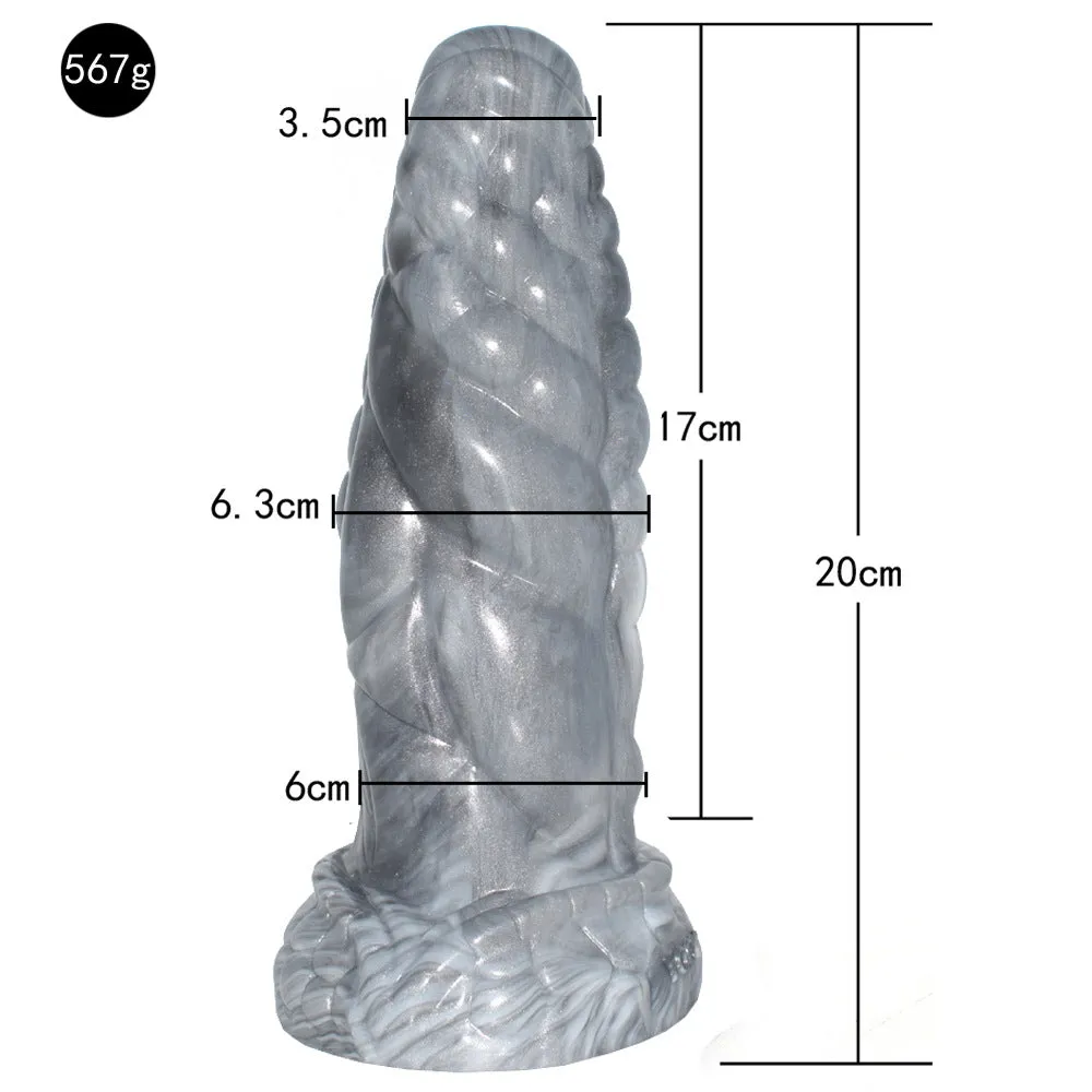 Silver Dildo Simulation Toy