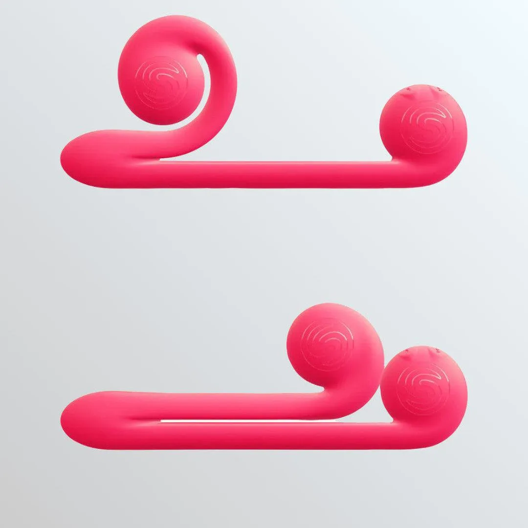 Snail Vibe Dual-Motor Thrusting Vibrator (Pink)