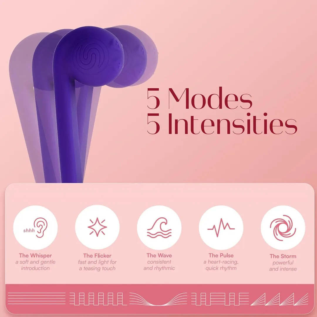 Snail Vibe Dual-Motor Thrusting Vibrator (Pink)