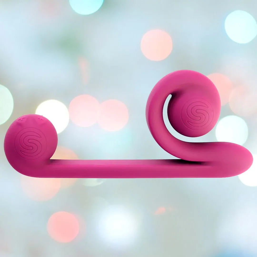 Snail Vibe Dual-Motor Thrusting Vibrator (Pink)