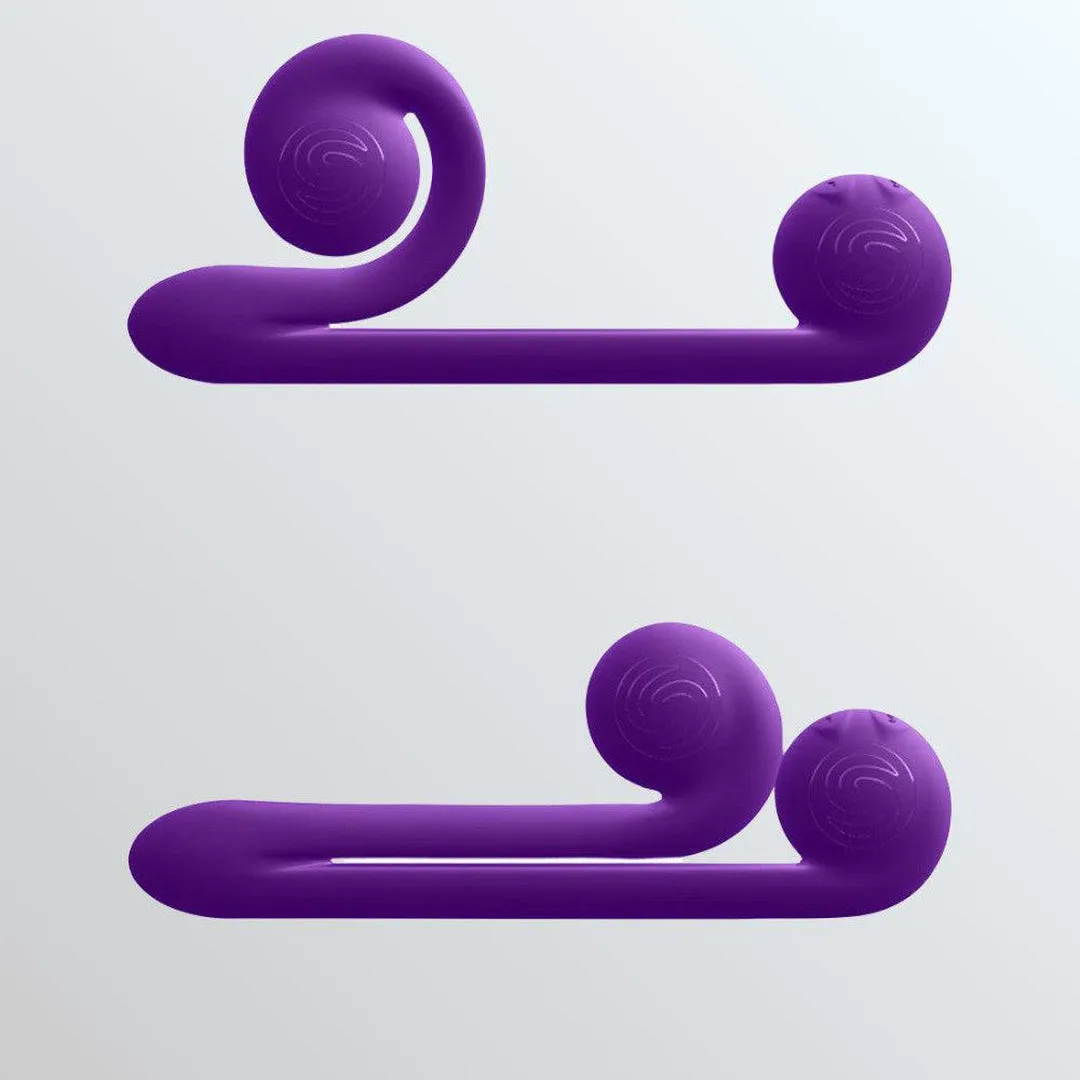 Snail Vibe Dual-Motor Thrusting Vibrator (Purple)