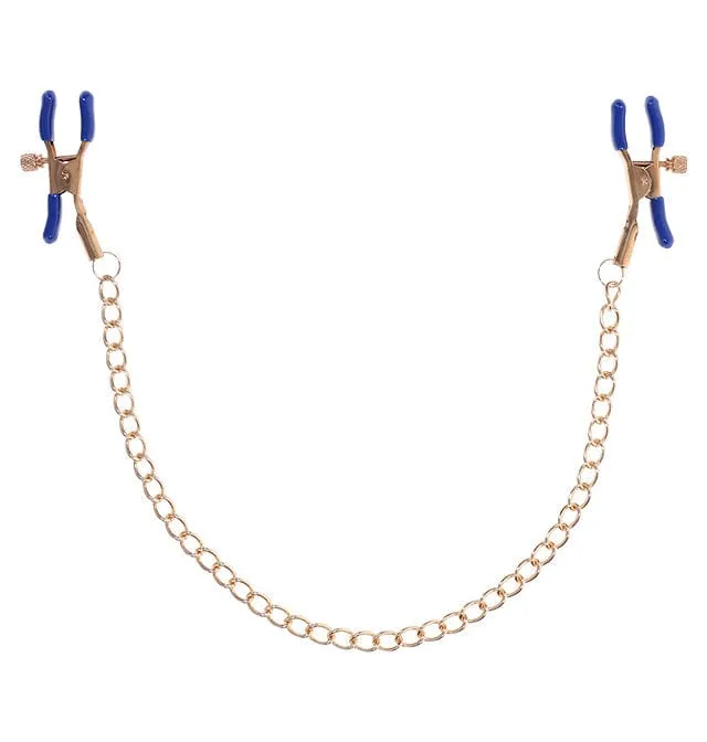 Sportsheets Sex & Mischief Cougar Chained Nipple Clamps