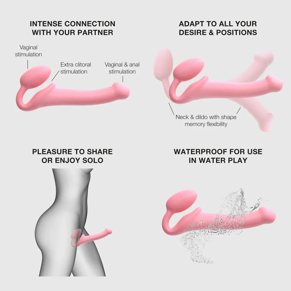 Strap-On-Me Semi-Realistic Bendable Strap-On L Pink