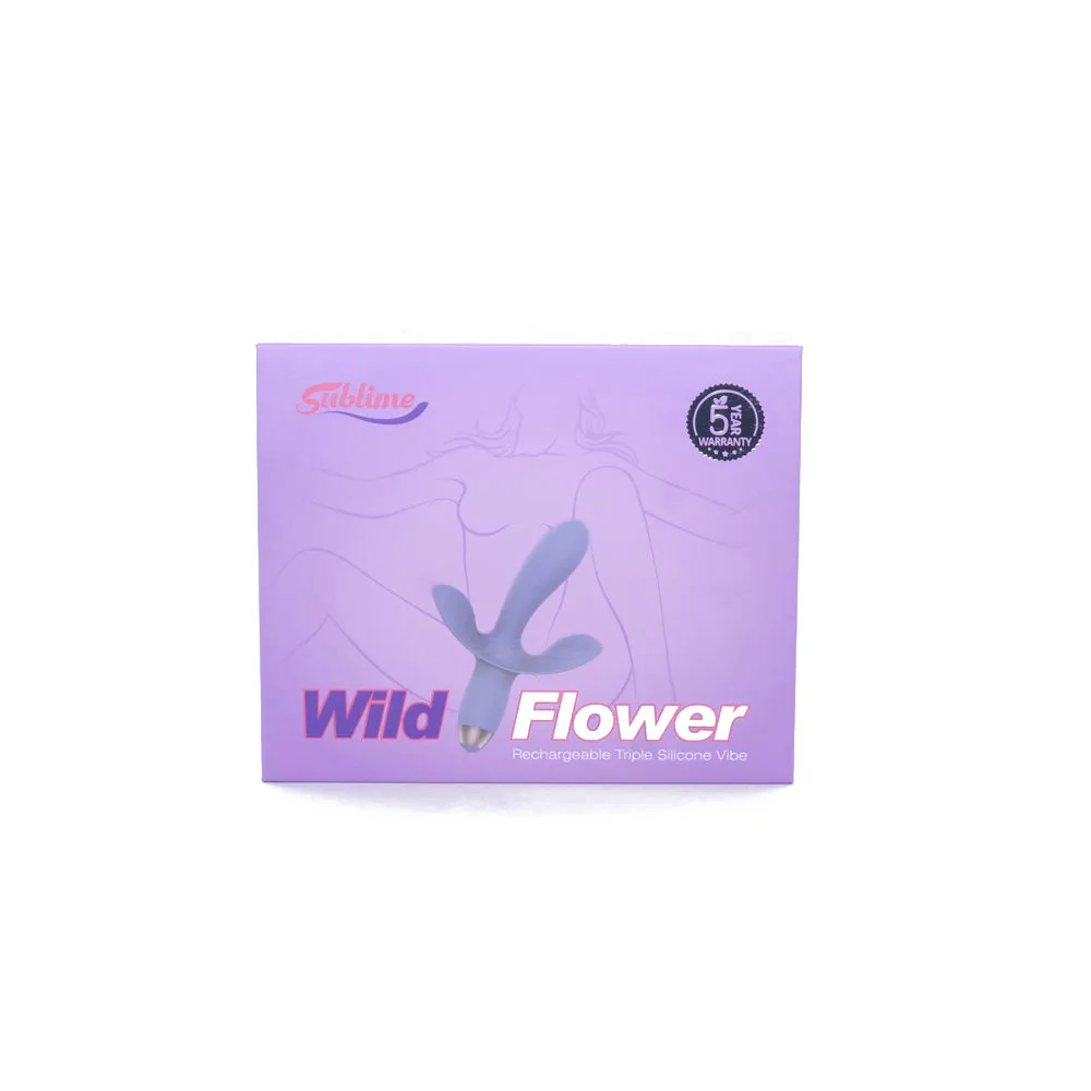 Sublime Wild Flower Triple Stim Vibe Lilac Purple