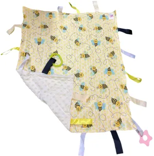 Sweet as Can Bee Cuddle Sensory Security Blanket Toys