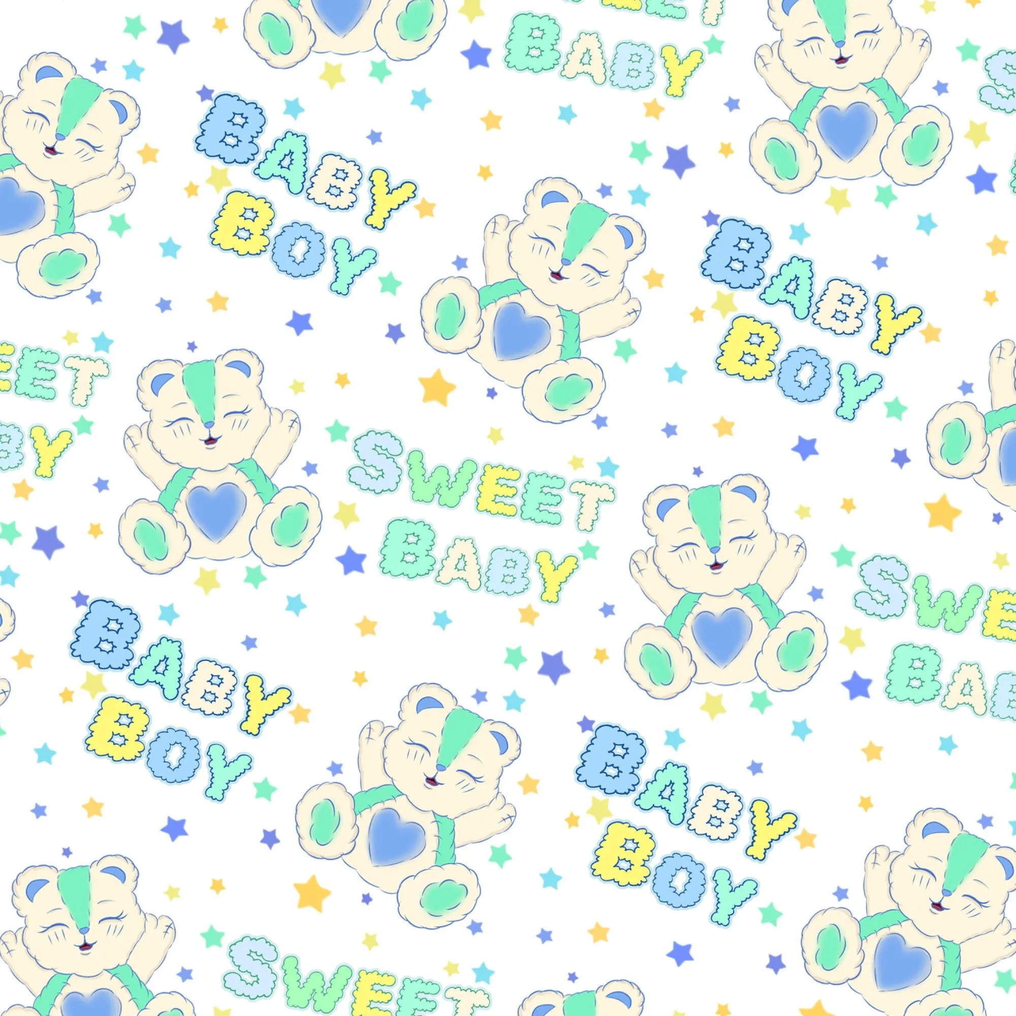 Sweet Baby Boy Bear Cuddle Sensory Security Blanket Toys