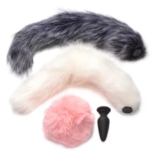 TAILZ Set of 3 Interchangeable Tails with Butt Plug