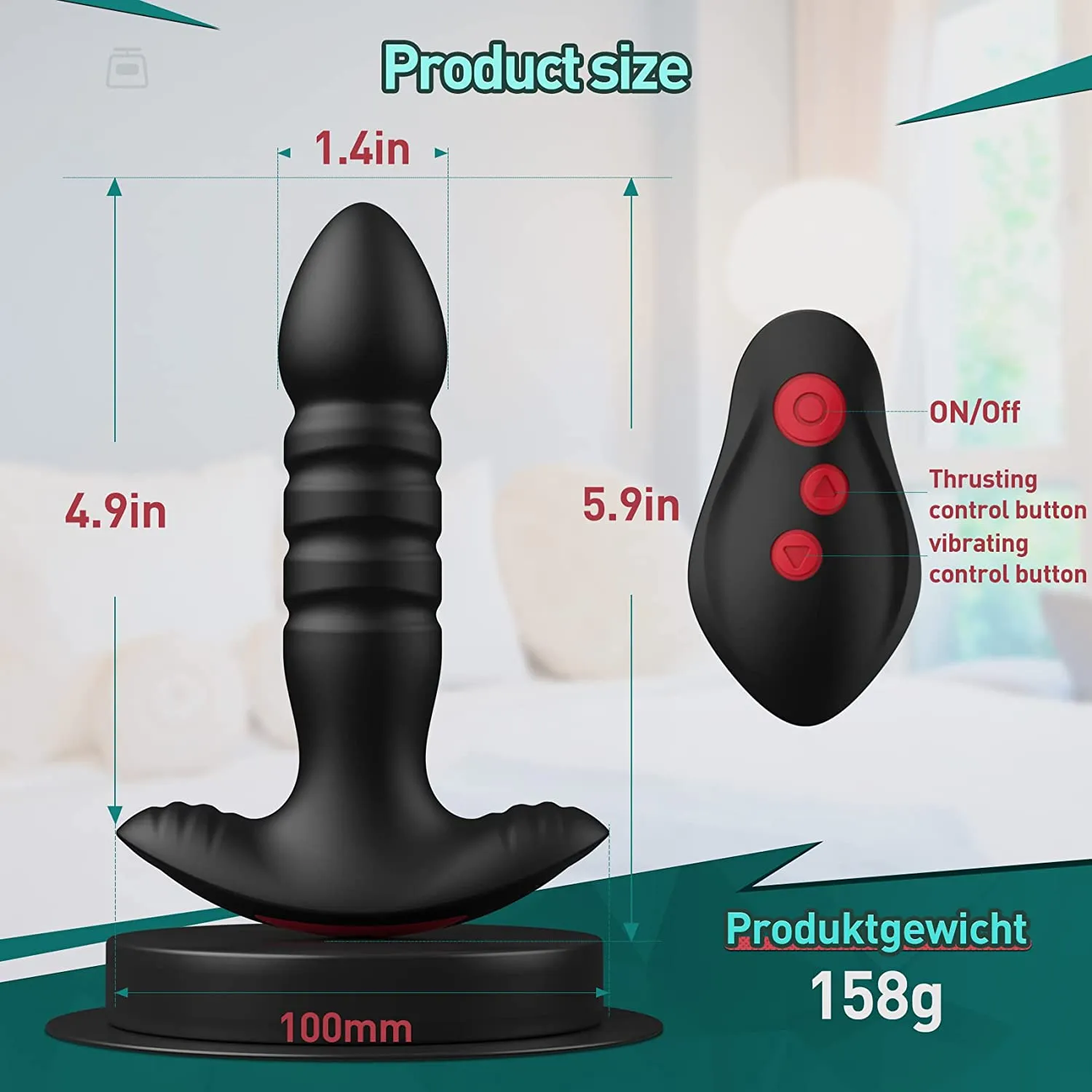 Tease | Anal Plug Prostate Vibrator with App Control