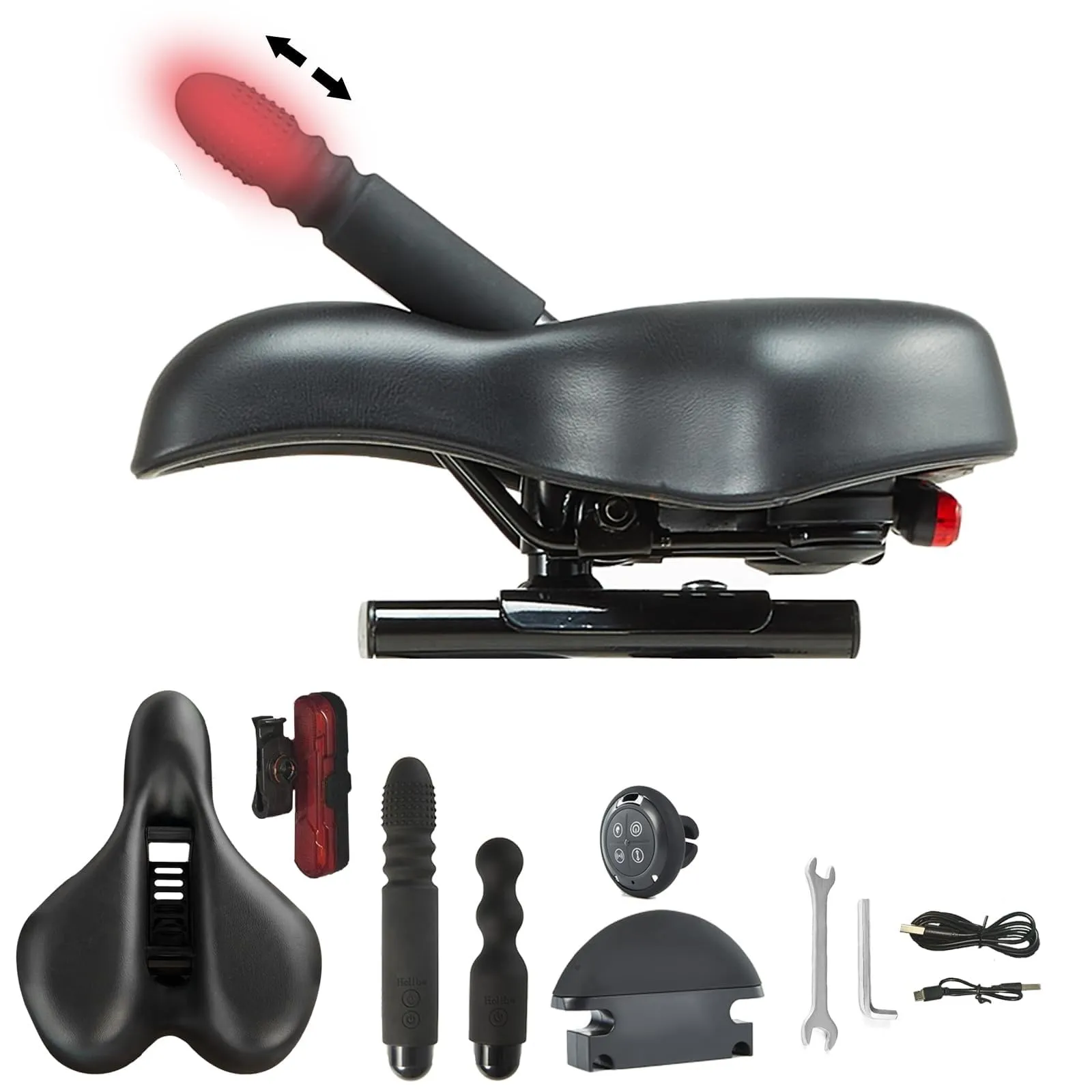 Thrusting Dildo Bike Sex Machine - Remote Control Saddle Vibrator for Women Wild Pleasure