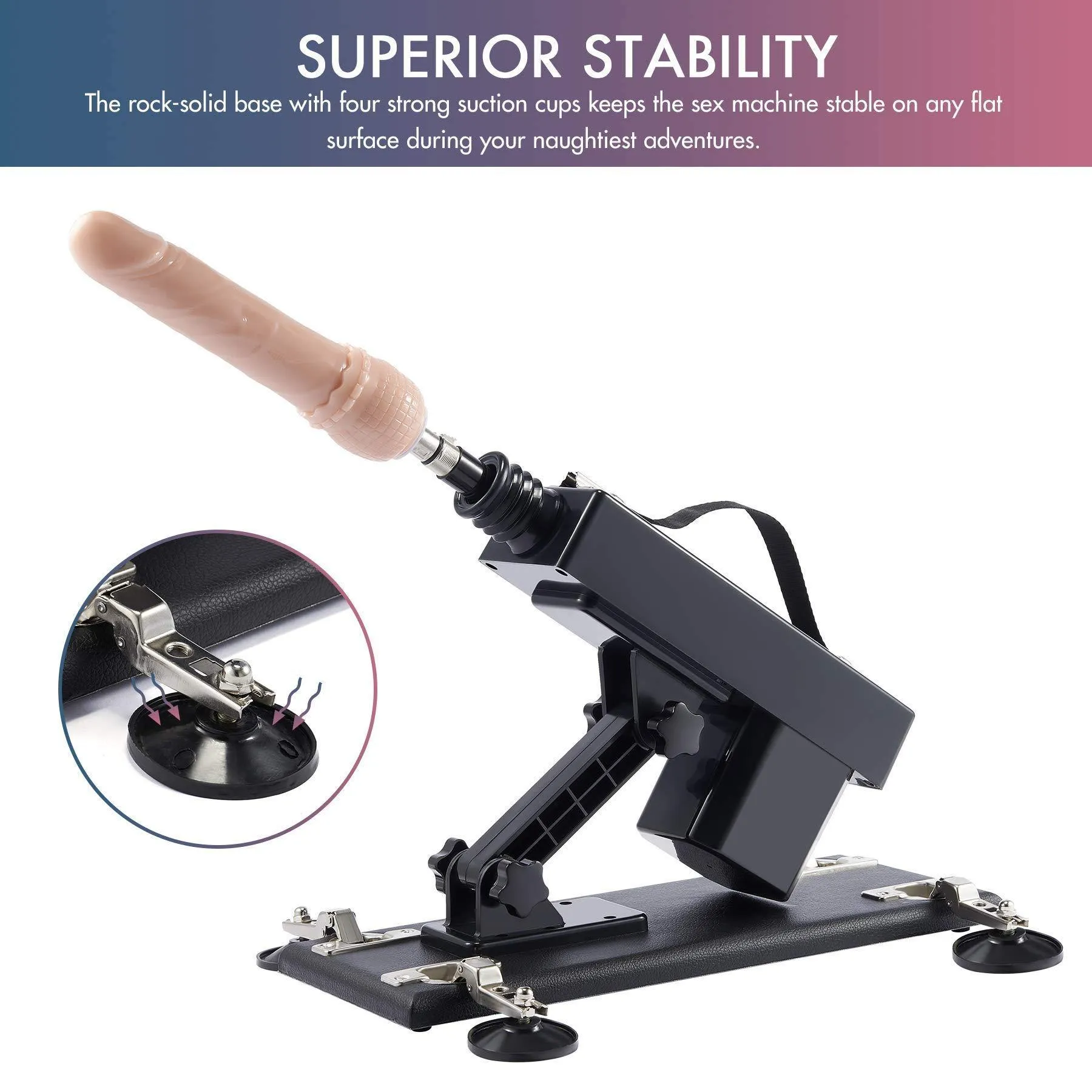 Thrusting Sex Machine with 7 Attachments