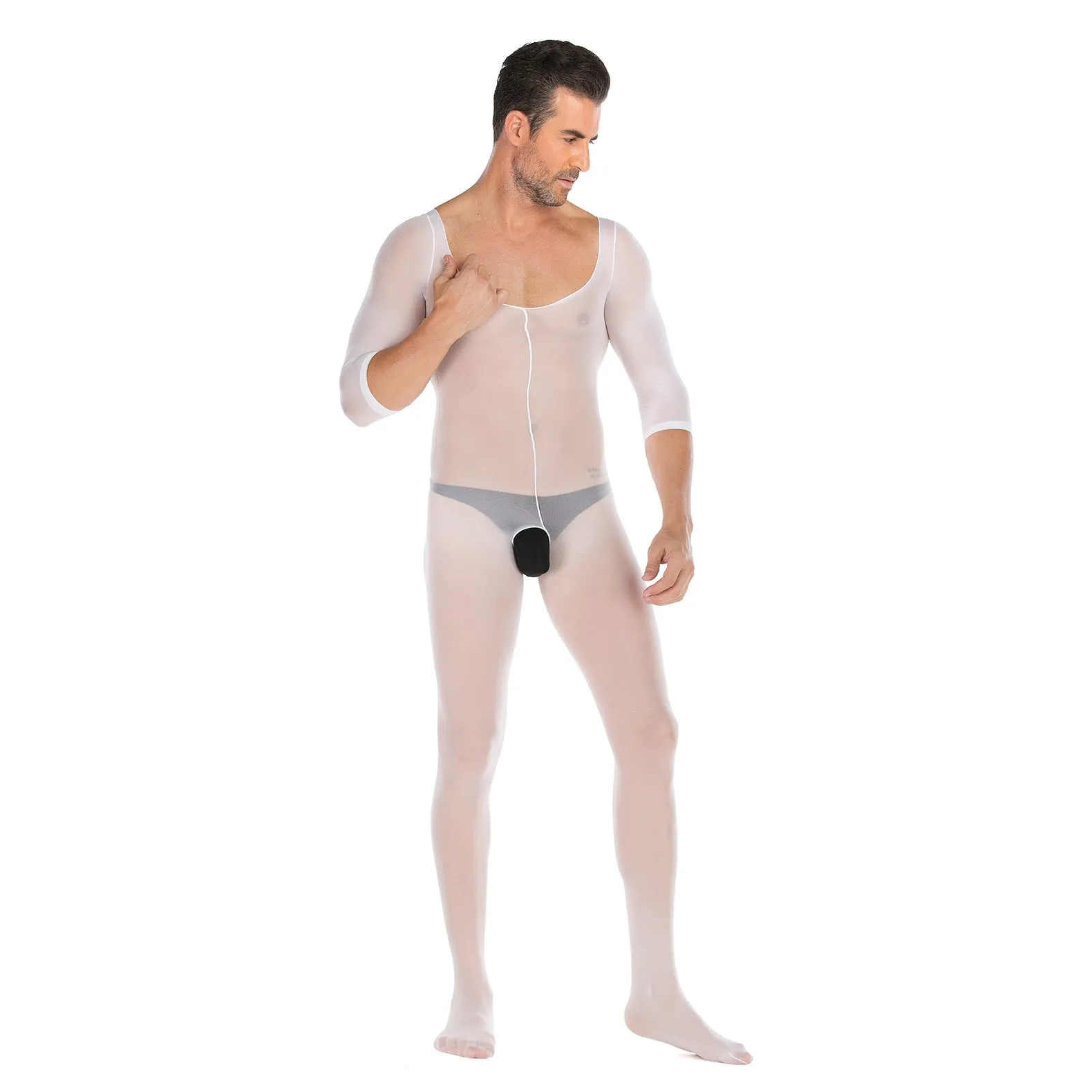 Underwear Long Sleeve Open No Take Off Jumpsuit