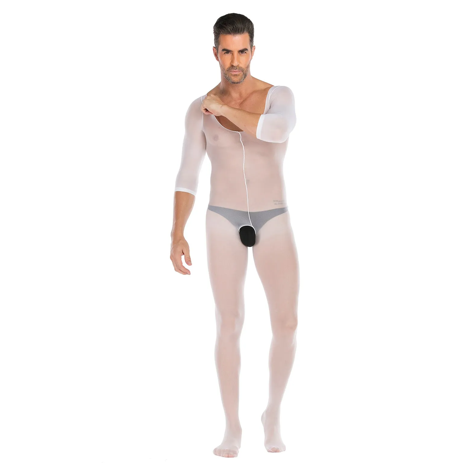 Underwear Long Sleeve Open No Take Off Jumpsuit