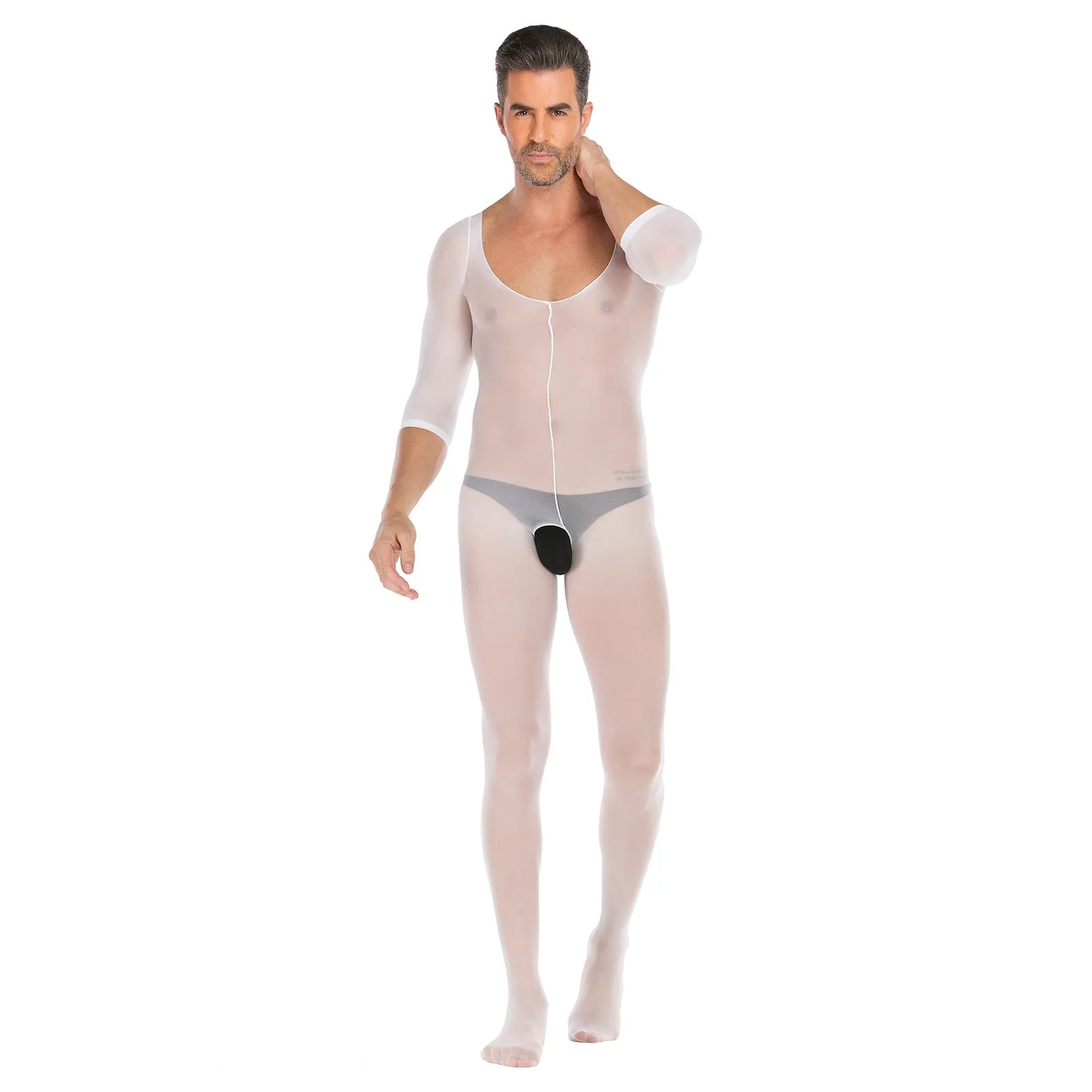 Underwear Long Sleeve Open No Take Off Jumpsuit