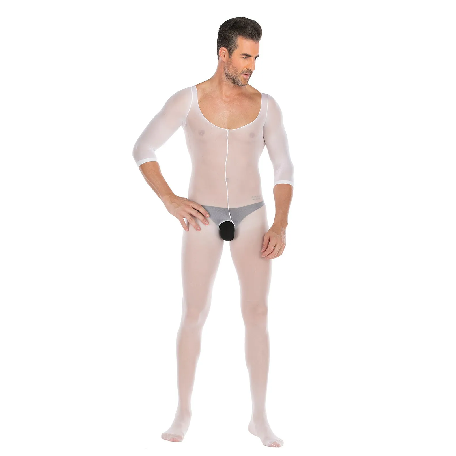 Underwear Long Sleeve Open No Take Off Jumpsuit