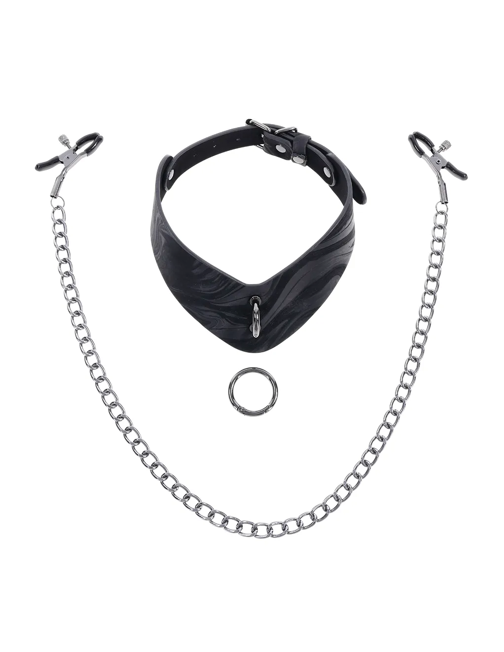 Velvet Noir Collar & Removable Clamps