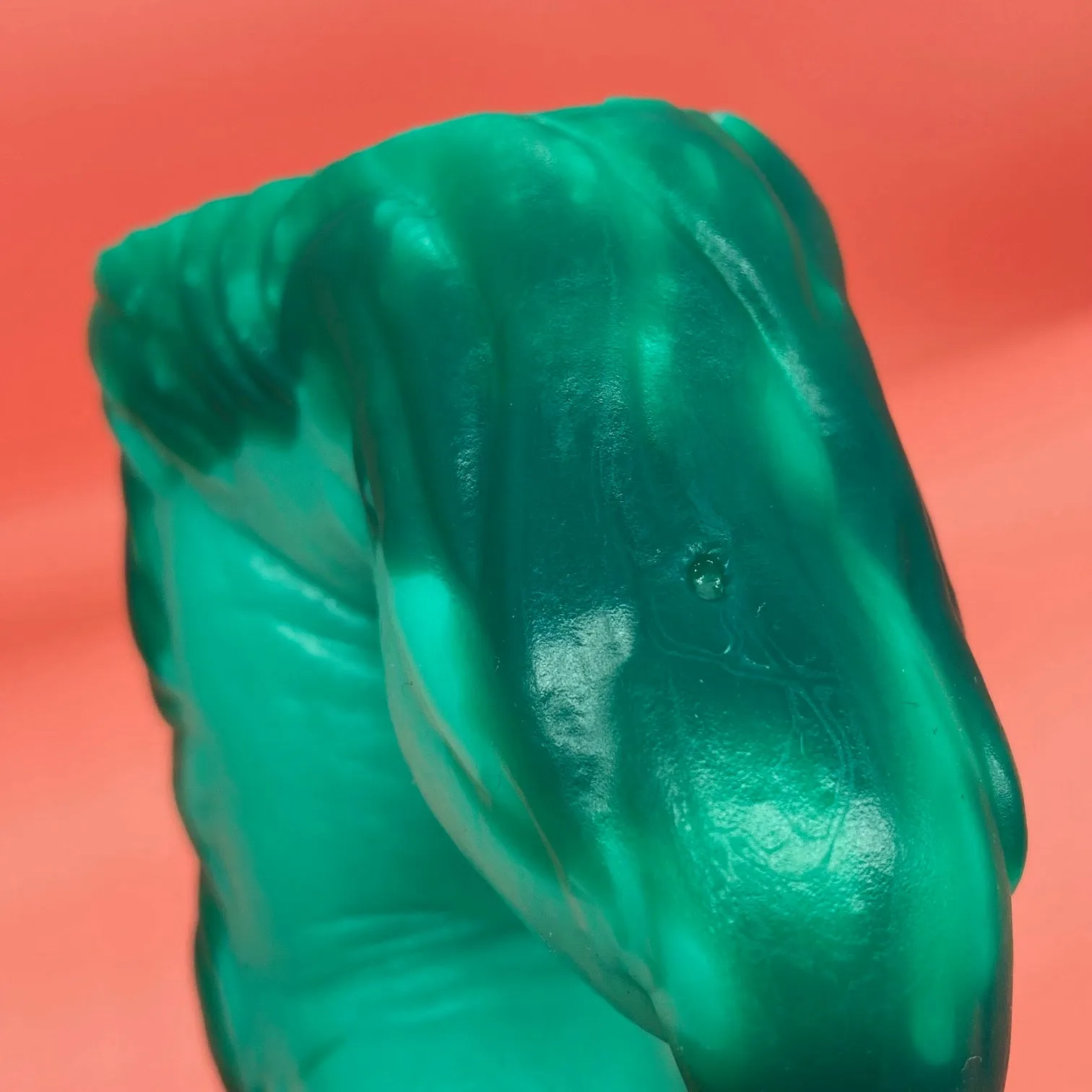 Wölfing light/dark green split medium soft (OO30) FLOP