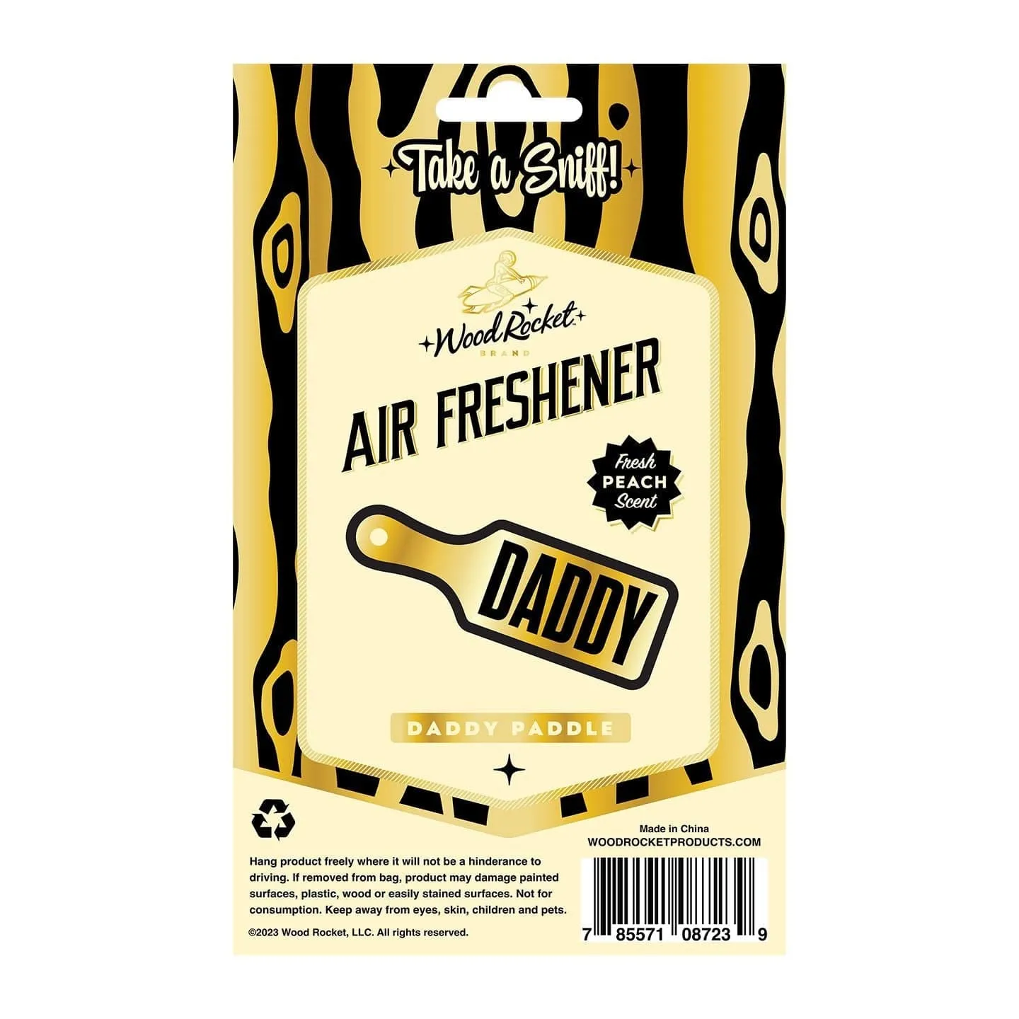 Wood Rocket Daddy Paddle Air Freshener