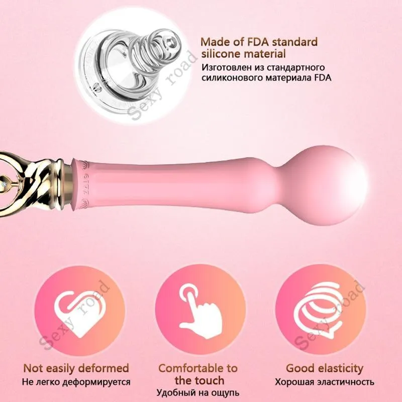 ZALO Courage Silicone G-spot Vibrator Couple Sexual Pleasure Heating Massager Wand Clitoris Stimulator