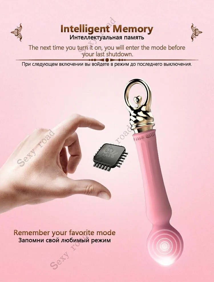 ZALO Courage Silicone G-spot Vibrator Couple Sexual Pleasure Heating Massager Wand Clitoris Stimulator